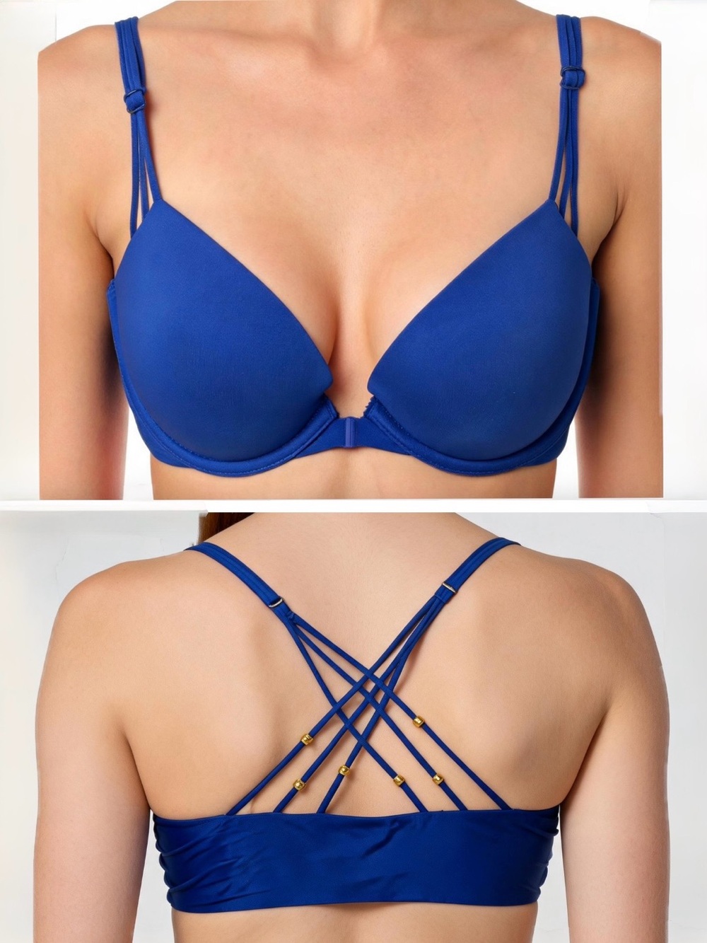 NWOT- Victoria's Secret Strappy Back Front Close Push-up Bra